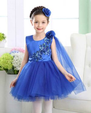 Blue Shinny Princess Dress