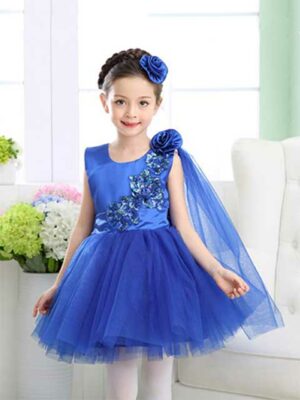 Blue Shinny Princess Dress