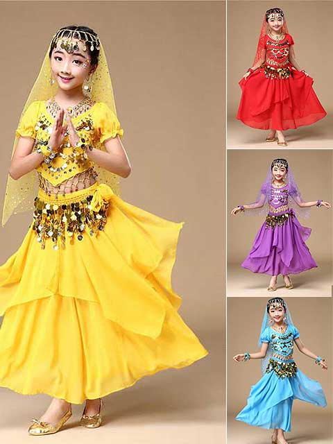 Indian traditional dance costume Kids singapore