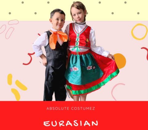 Eurasian Malay Traditional Kids Dress