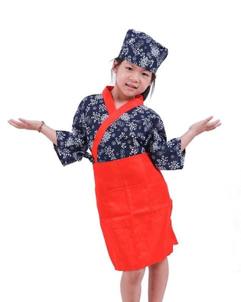 kids Japanese Waitress Uniform