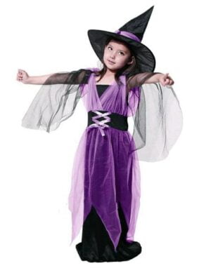Girl Purple Witch costume for kids singapore