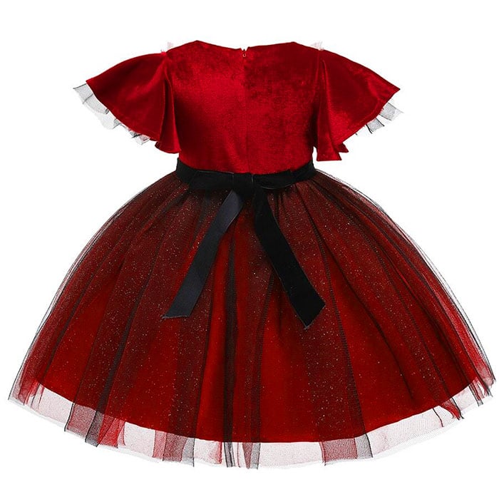 Red Velvet Dress • Costume shop singapore for school kids