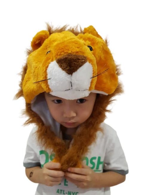 lion headgear plush