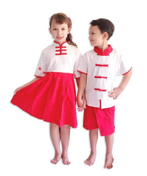 Chinese Red/White wear Singapore