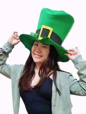 Top Hat for Costume, green irish theme Cosplay Clothing