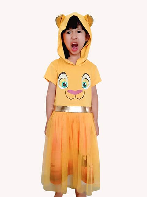 Lion King Dress with Hood Costume