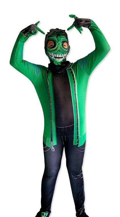 Green Fortnite villain Costume