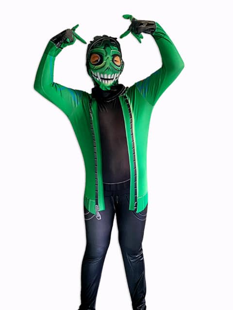 Green Fortnite villain Costume