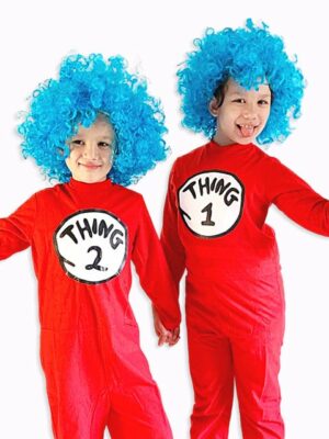 Dr. Seuss Thing 1 & Thing 2, famous book characters costumes