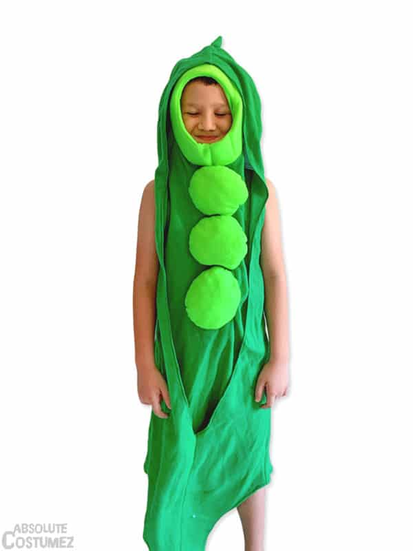 Pea Pod costume for children 5-7 year old