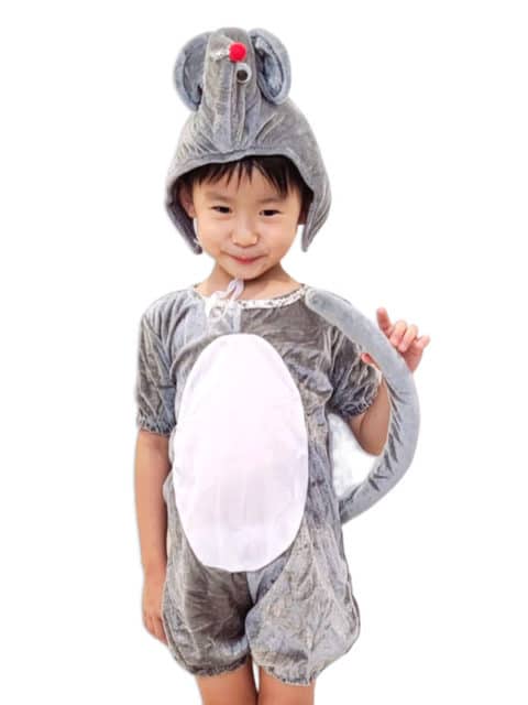 Squeaky Mouse costume. Transform your kids in gentle rodent character.