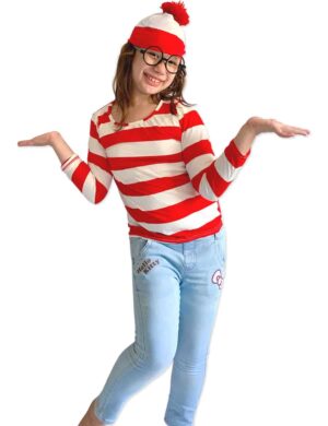 here's Wally the famous book character costume