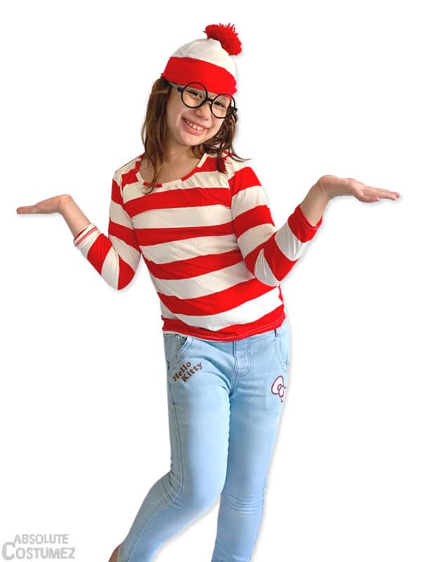 here's Wally the famous book character costume