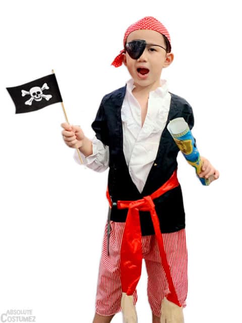 Buccaneer Pirate is an vilain sailor costume for children.
