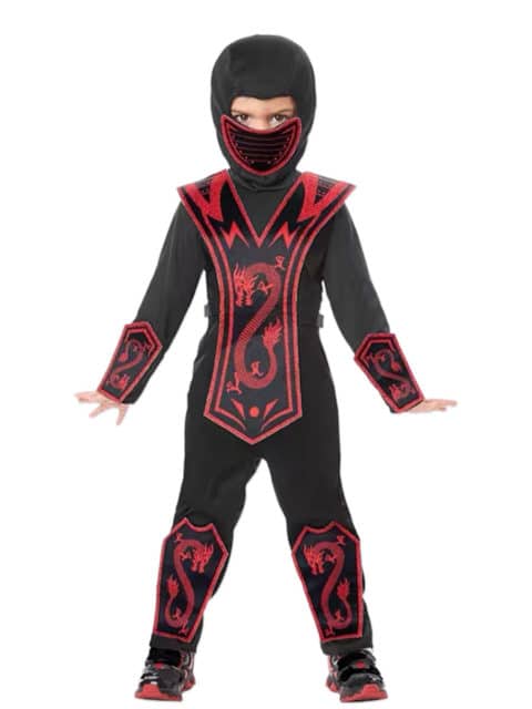 Toddler ninja costume transform kids in stealth martial art character.