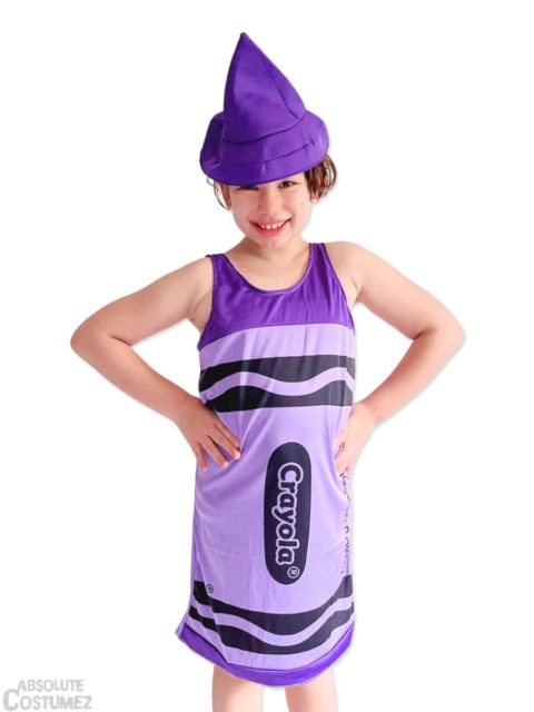 Purple Crayon costume for children