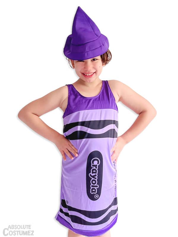Purple Crayon costume for children
