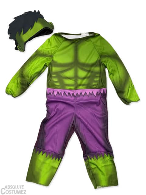 Baby Hulk costume bring boys in the super hero universe.