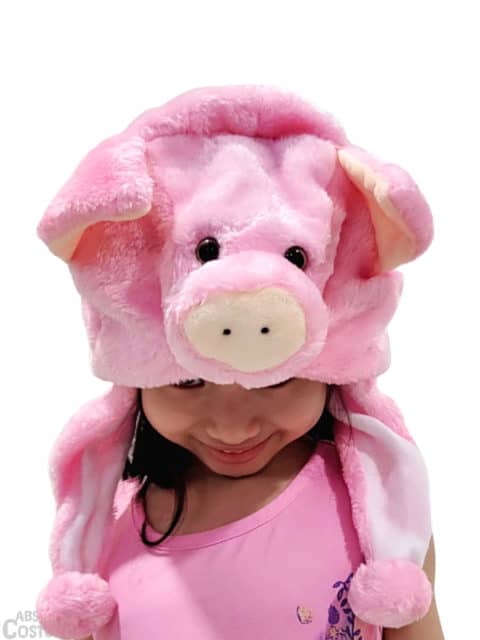 This Pig Headgear transforms children into a cute farm pinky.