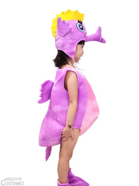 Pink or blue Seahorse Costume can transform your children into cute sea animals.