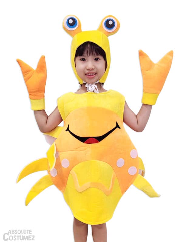 Crab Costume can modify your children into cute sea animals.