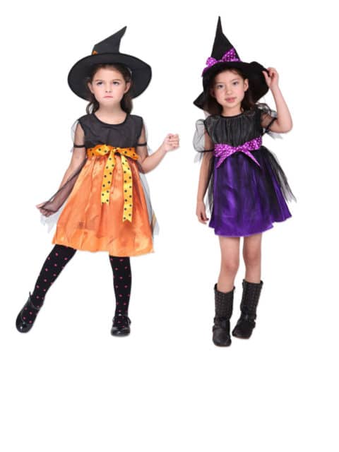 Purple Witch dress can magically convert your children into cute villain wizards