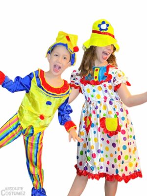Fun Clowns Boy & Girl convert your children into funny circus entertainers.