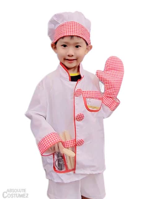 This mini Chef costume can cook you a famous party.