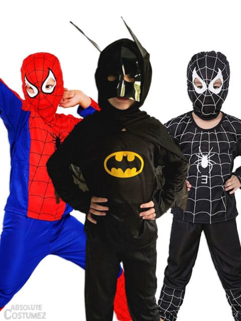 Batman, Spiderman, and Venom set kit from the famous film univers