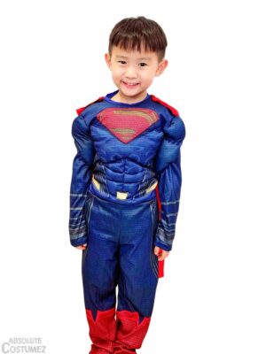 Deluxe Superman Muscle costume kit from the famous DC Comics universe.