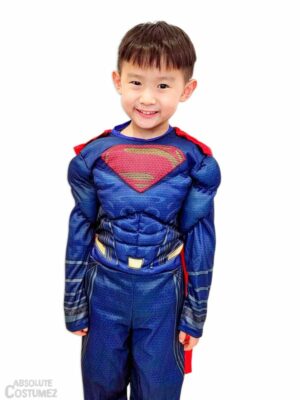Deluxe Superman Muscle costume kit from the famous DC Comics universe.