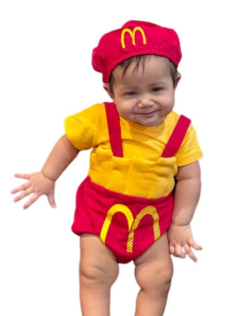 MacDonald's uniform toddler outfit from the famous fast-food giant universe