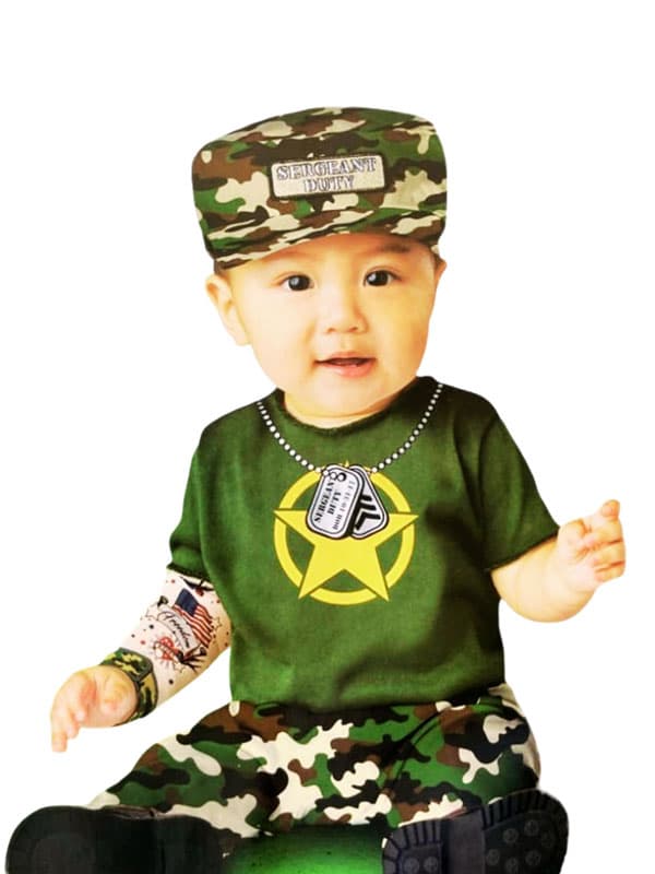 Baby Army Jumpsuit outfit