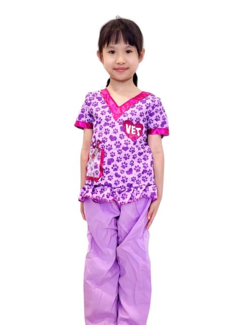 Purple Vet children cheap costume singapore