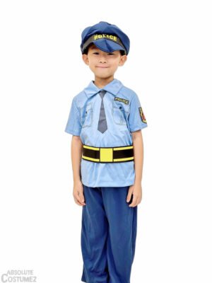 Light Blue Police Costume children Singapore
