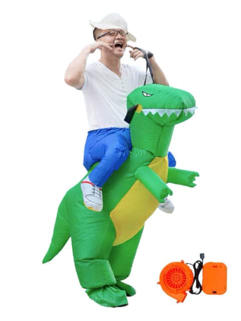 Green T Rex Inflatable costume singapore