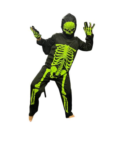 Glow in the Dark Skeleton costume for children