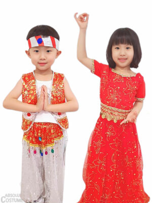 Indian Red Charm traditional costume